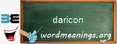 WordMeaning blackboard for daricon